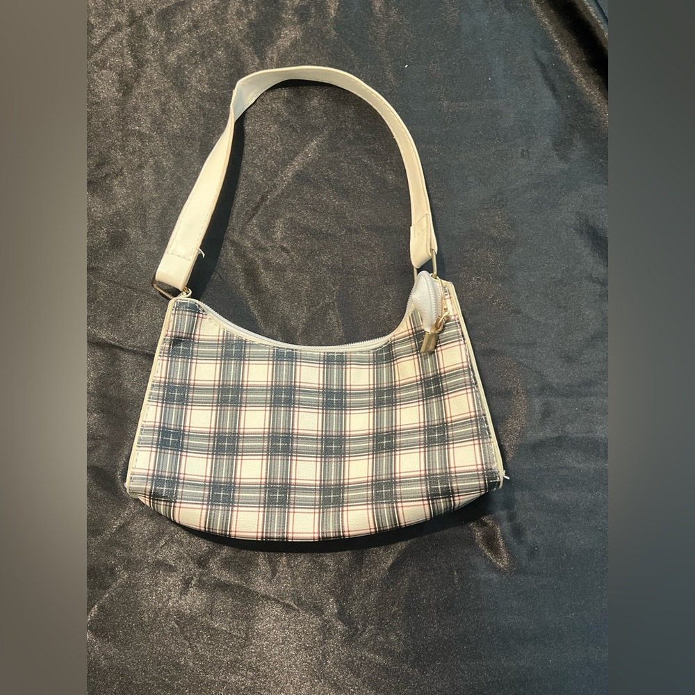 plaid small bag